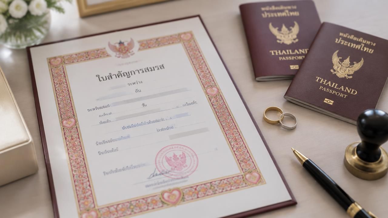 การรับรองเอกสาร รับรองทะเบียนสมรส (Marriage Certificate) โดยทนายความผู้ทำคำรับรองลายมือชื่อและเอกสาร