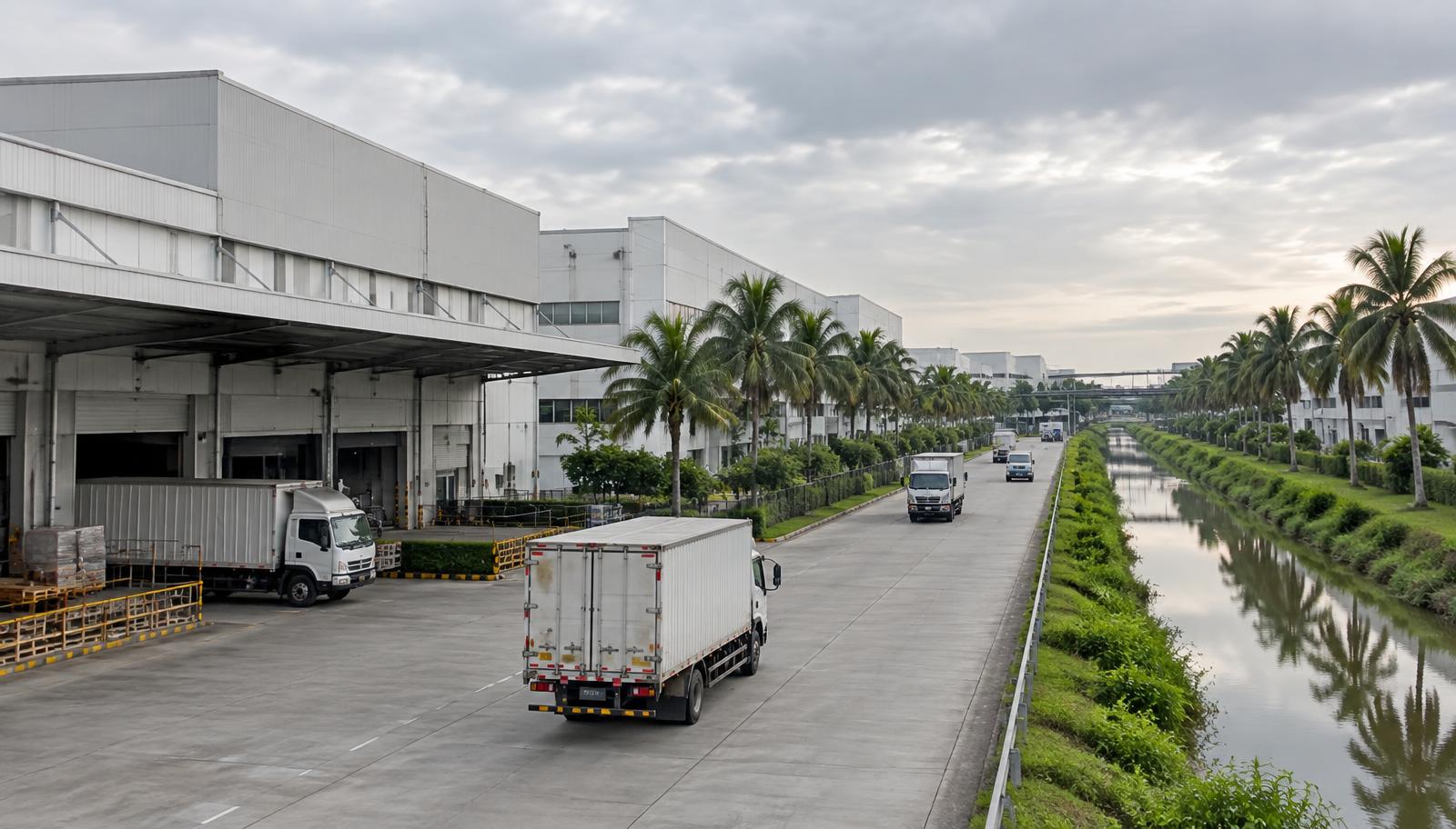 บรรยากาศพื้นที่เศรษฐกิจของปทุมธานี